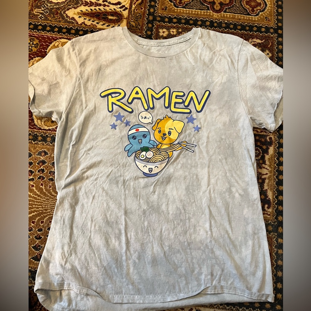 Neon Riot Ramen Tshirt. Men’s Medium